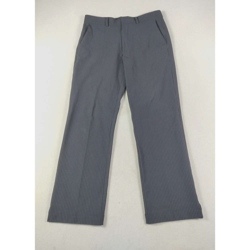 Under Armour Golf Pants Mens 32x30 Black Pinstripe Storm Stretch Performance